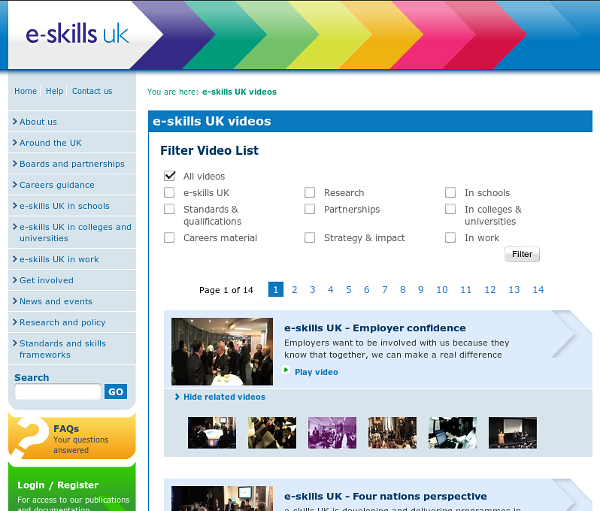 E-Skills UK Videos